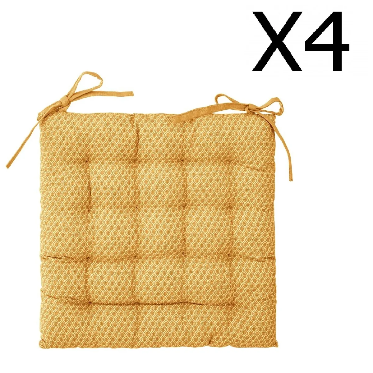 Pegane Galettes de chaise Ocre