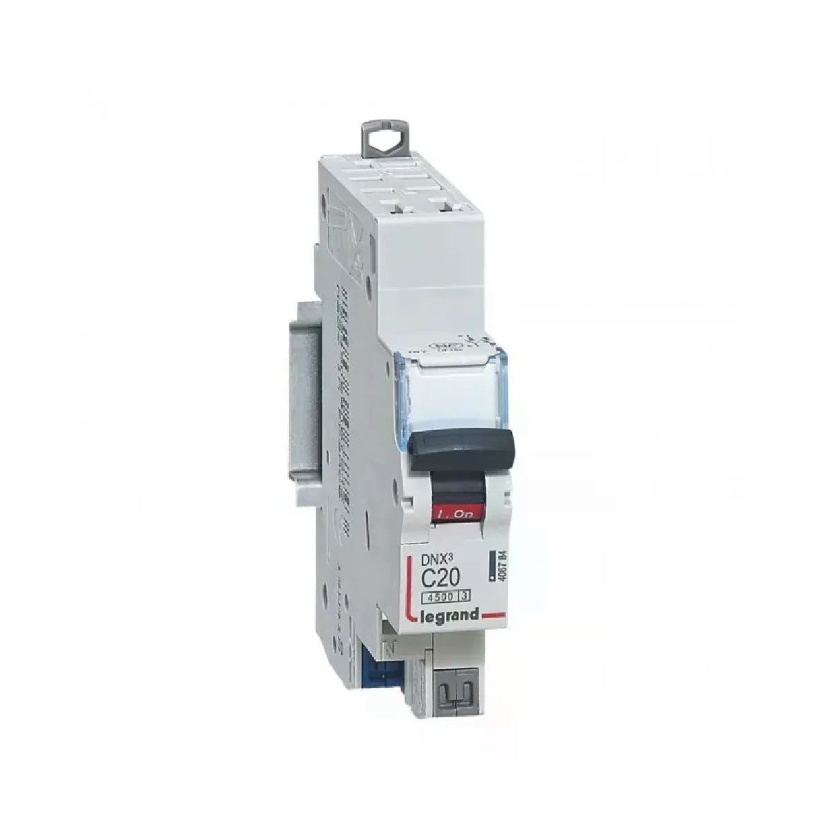 Legrand Disjoncteur Phase + Neutre Dnx³ 4500 6Ka Arrivée Bornes Automatiques 1 Module 1P+N 230V 20A - 406784 - Image 3