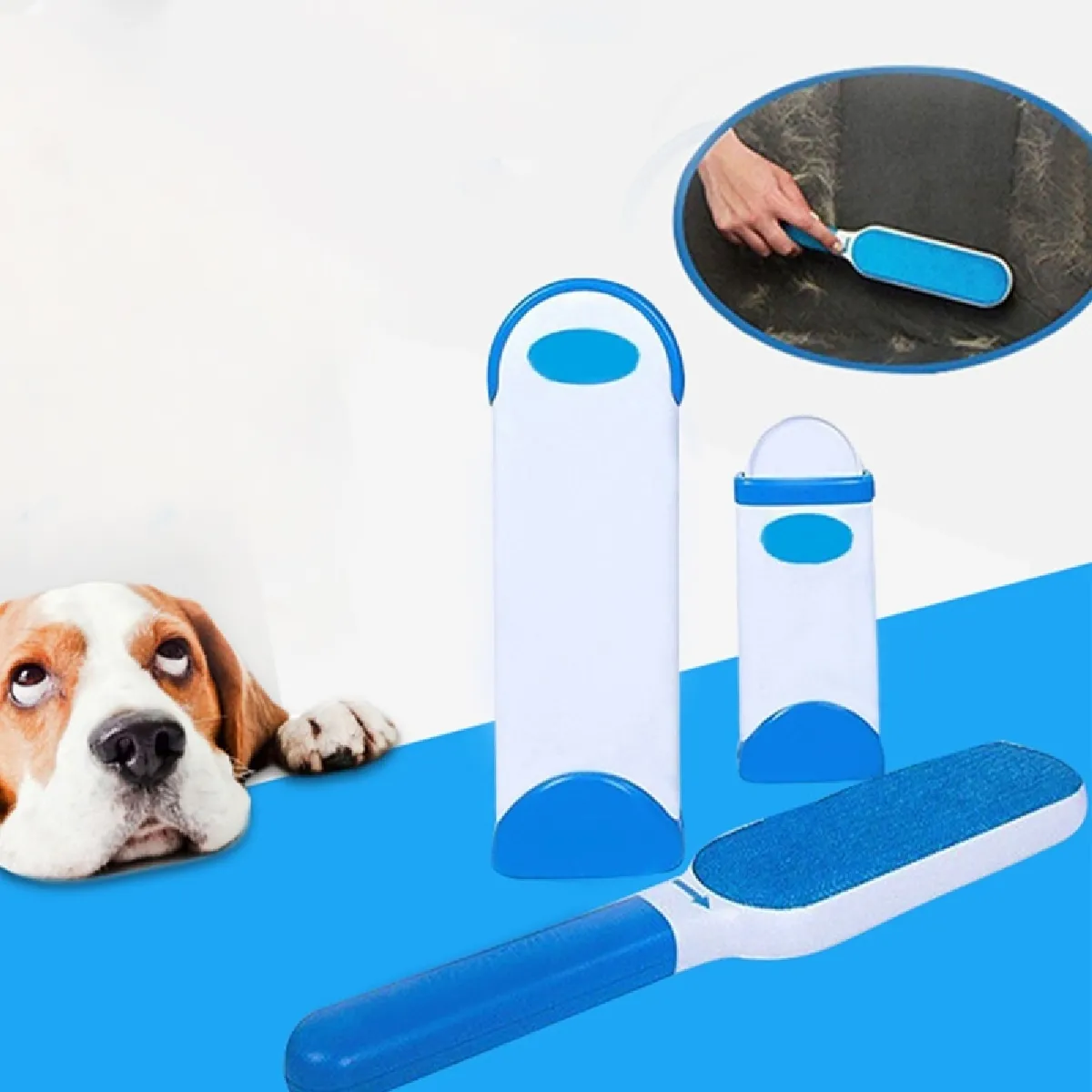 Comparer les prix de 3 brosses de bâton d'animaux de compagnie d'ABS de paquet, livraison aléatoire de couleur