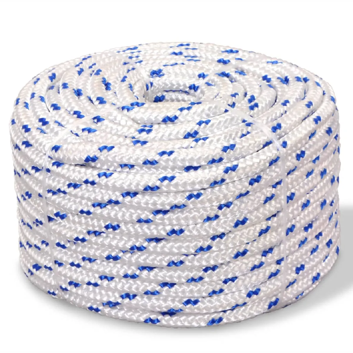 VidaXL Corde De Bateau Polypropylène Jaune 10 Mm × 25 M – Câble Amarrage, Gréement, Levage, Résistante UV Et Abrasion