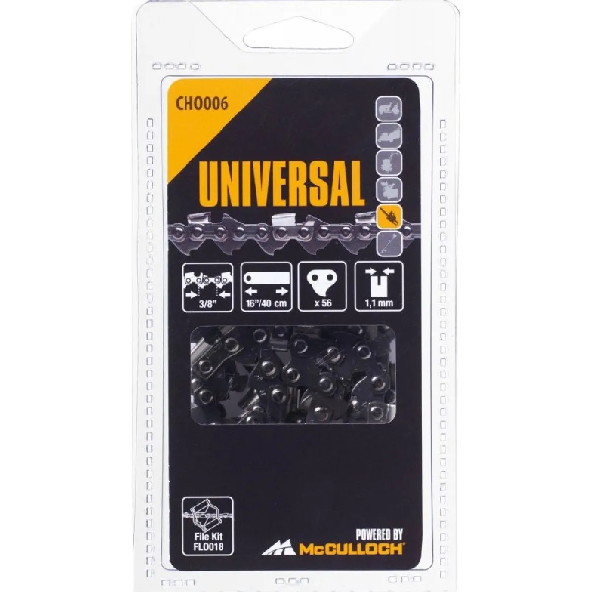 GENERIQUE Cha&icirc;ne 16 ""- 40 Cm - 56 - 3-8"" Liens - 1.1 Mmcorte Amende De Forage Semi