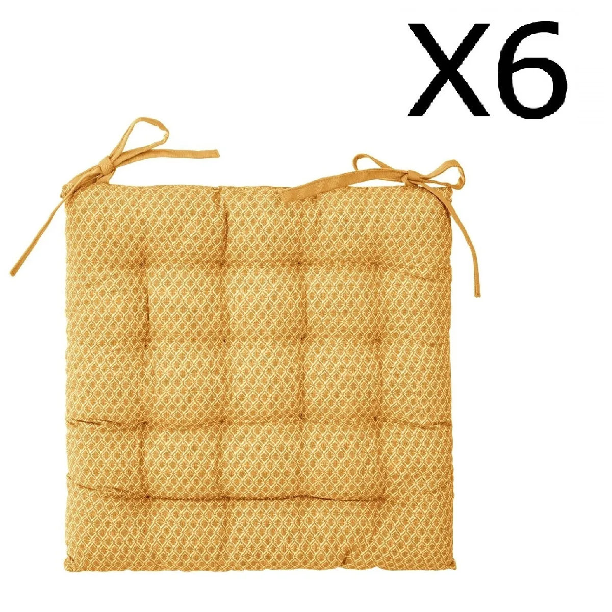 Pegane Galettes de chaise Ocre - vue 4