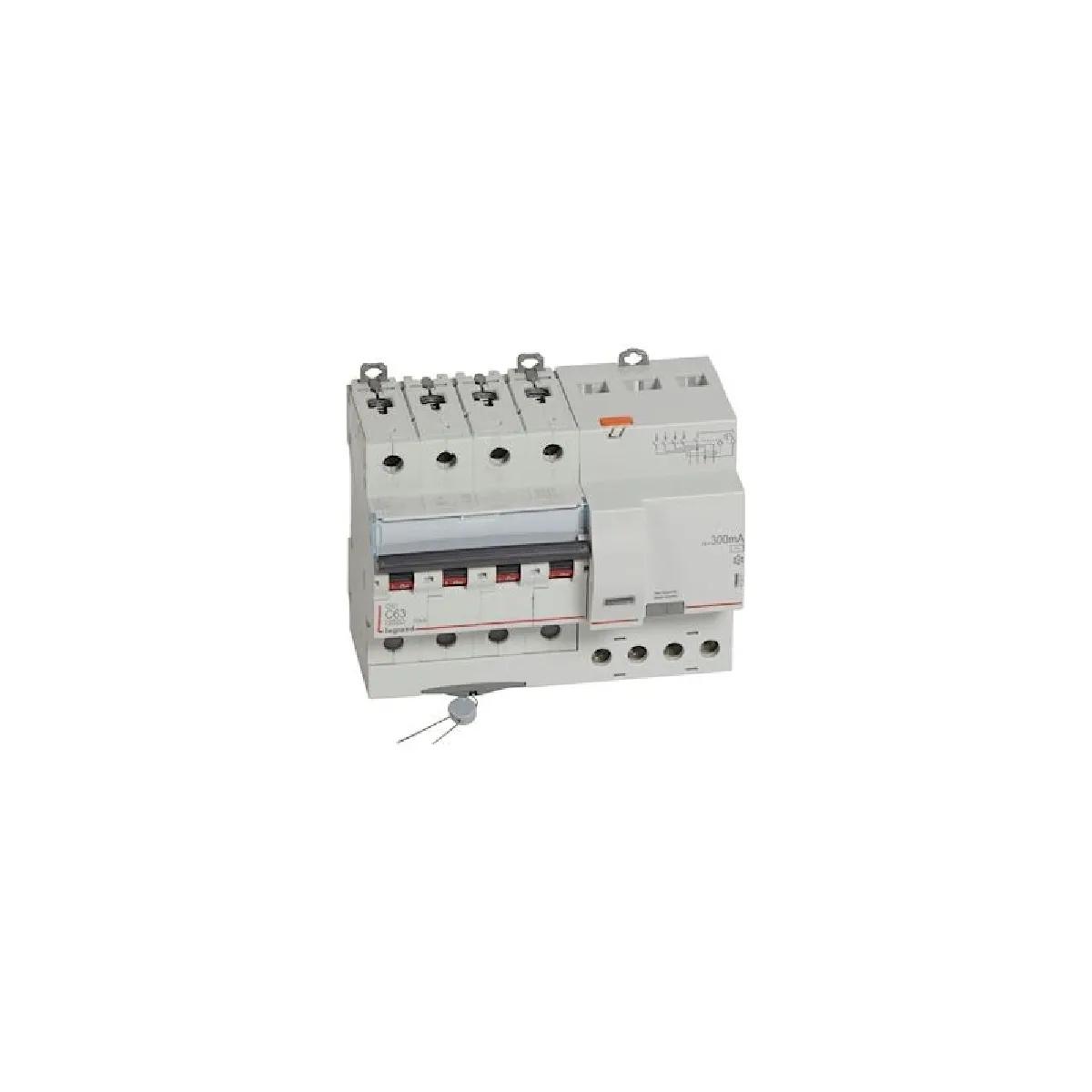 Legrand - Disjoncteur Différentiel DX3 - 63A - Courbe C - 300mA - 4 Pôles - Type AC - Image 3