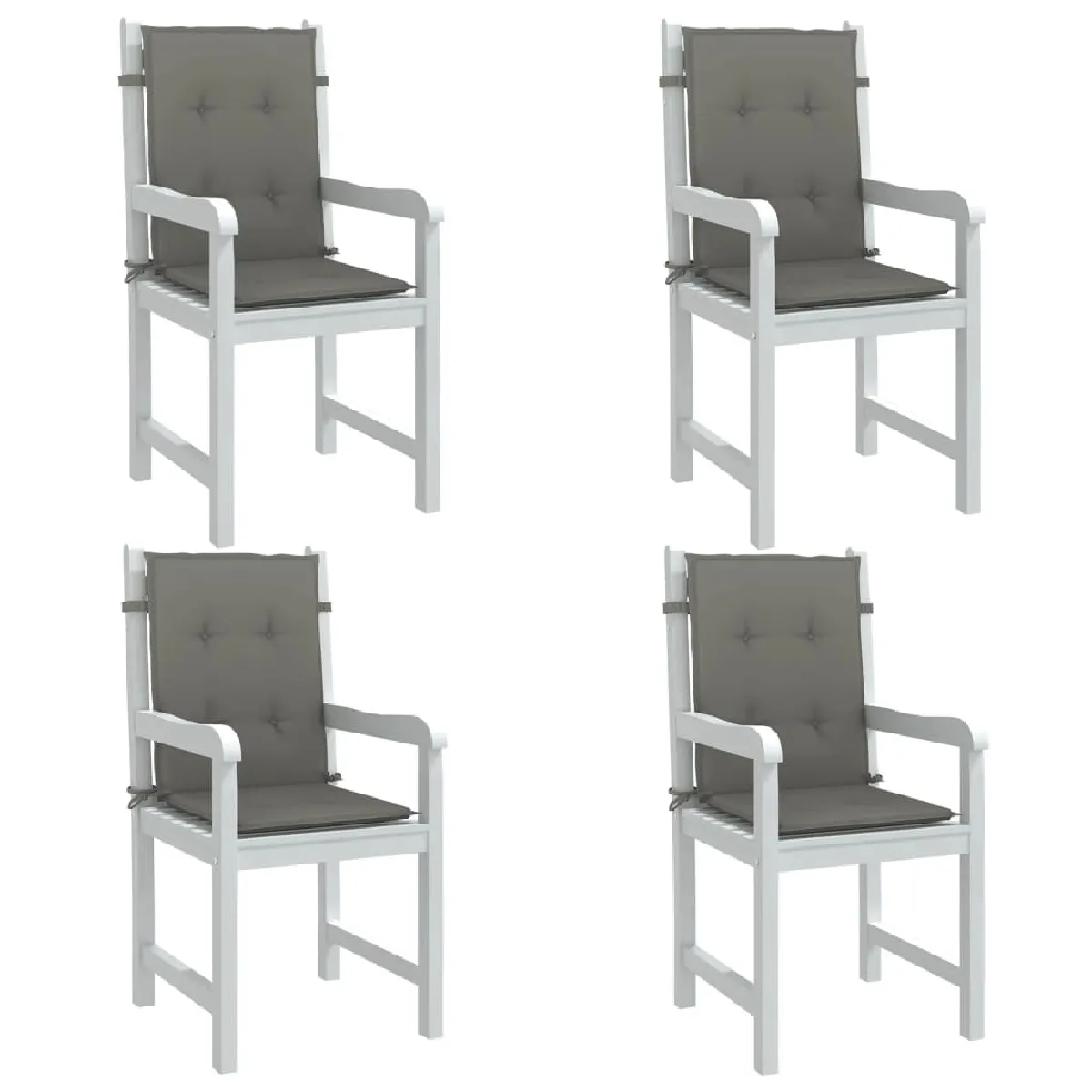 vidaXL Coussins de chaise Lot de 4 - vue 2