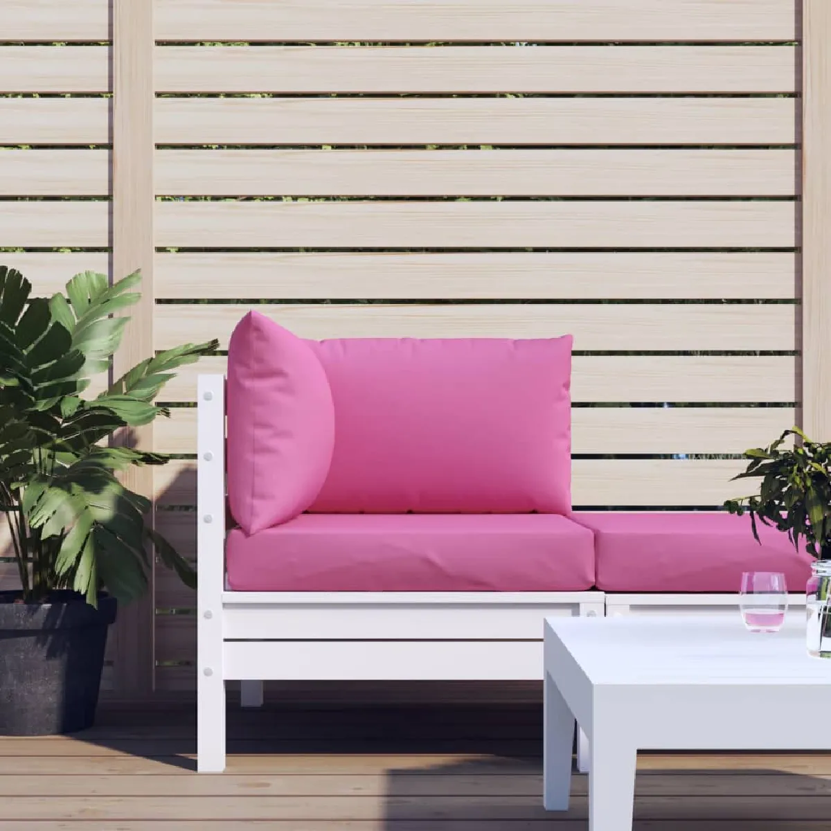 VIDAXL - Coussin de palette - Ensemble de 3 - Rose - Image 3