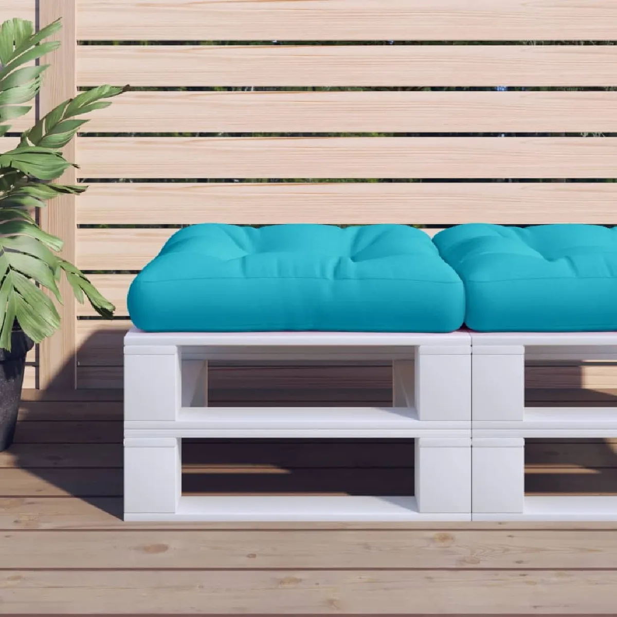 Vidaxl Turquoise Coussin De Palette