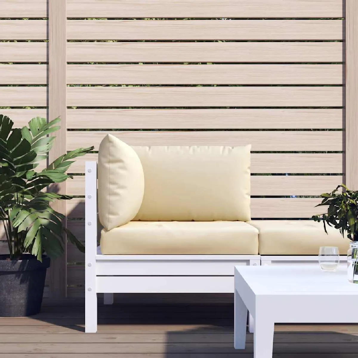 Vidaxl Beige Coussins De Palette