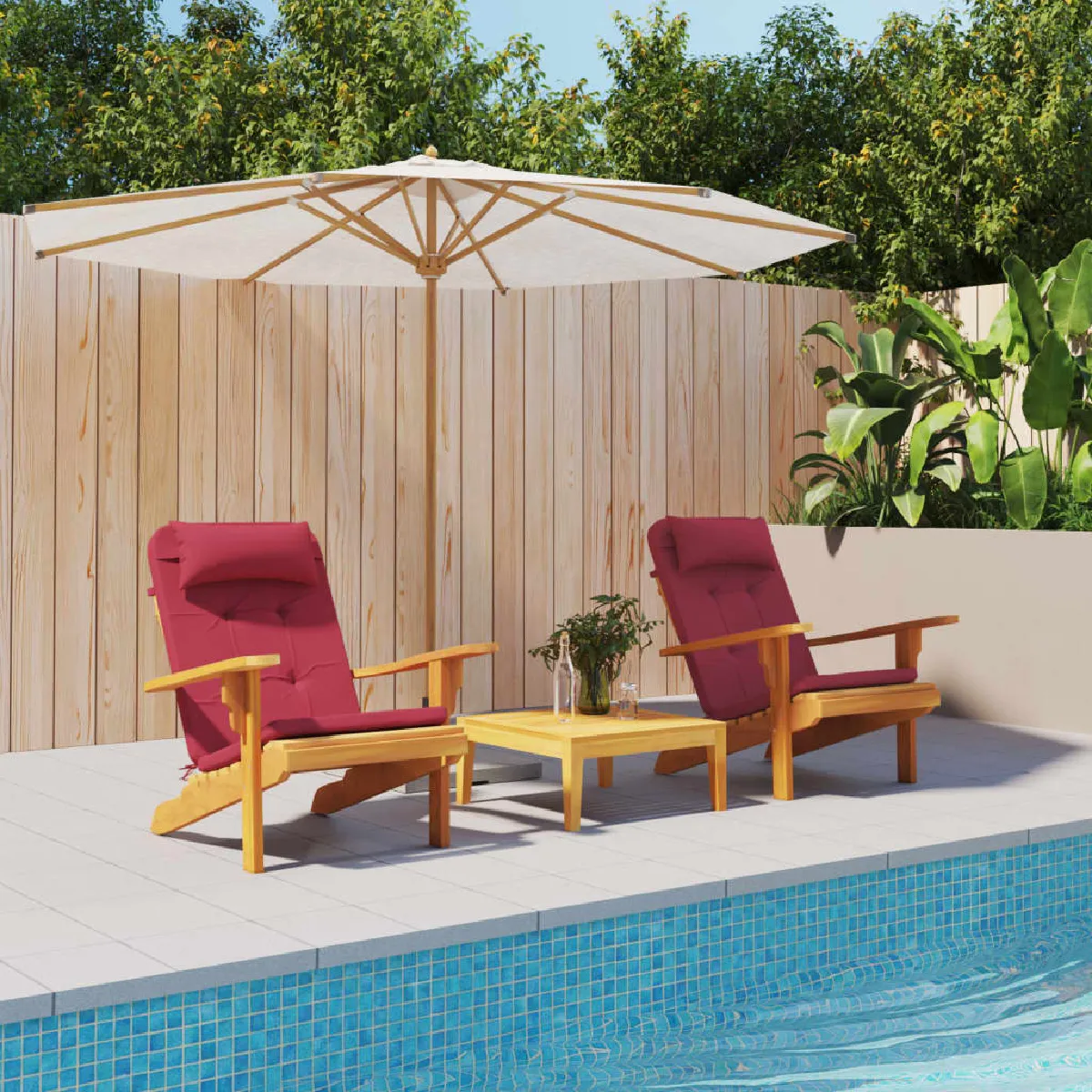 VidaXL Coussins Adirondack Lot de 2