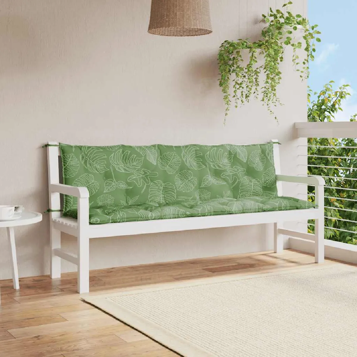 Vidaxl Coussins De Banc De Jardin En Tissu Oxford - Lot De 2