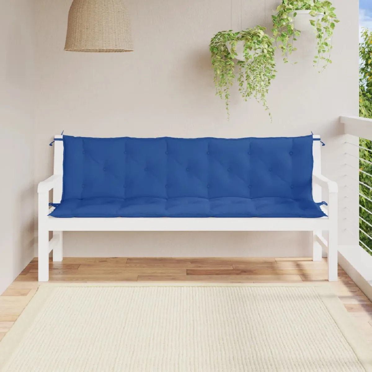 vidaXL Coussin de banc de jardin 150x50x4 cm tissu oxford 378498 - vue 6