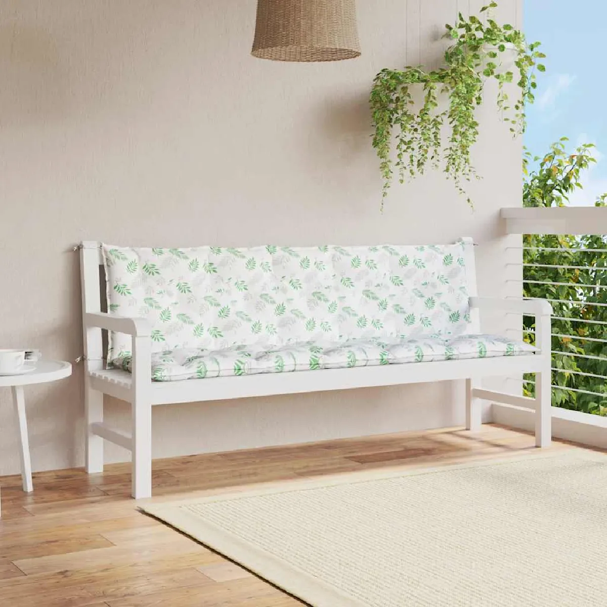 VidaXL Coussins de Banc Feuilles - vue 3