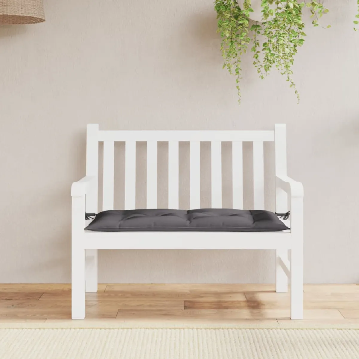 vidaXL Coussin de banc de jardin - Anthracite