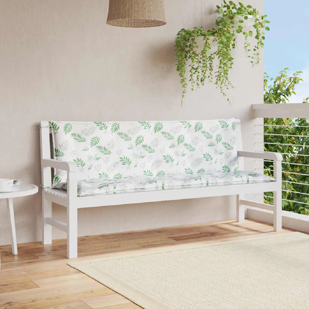 VidaXL Coussins de Banc Feuilles - vue 2