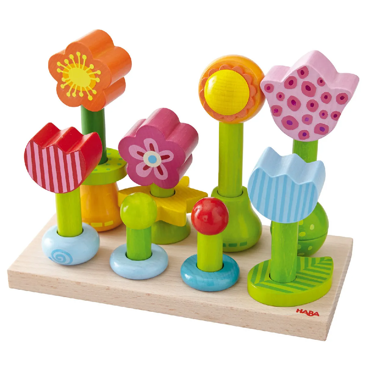 Haba Multicolore - Jeu À Enficher Jardins De Fleurs - Image 3
