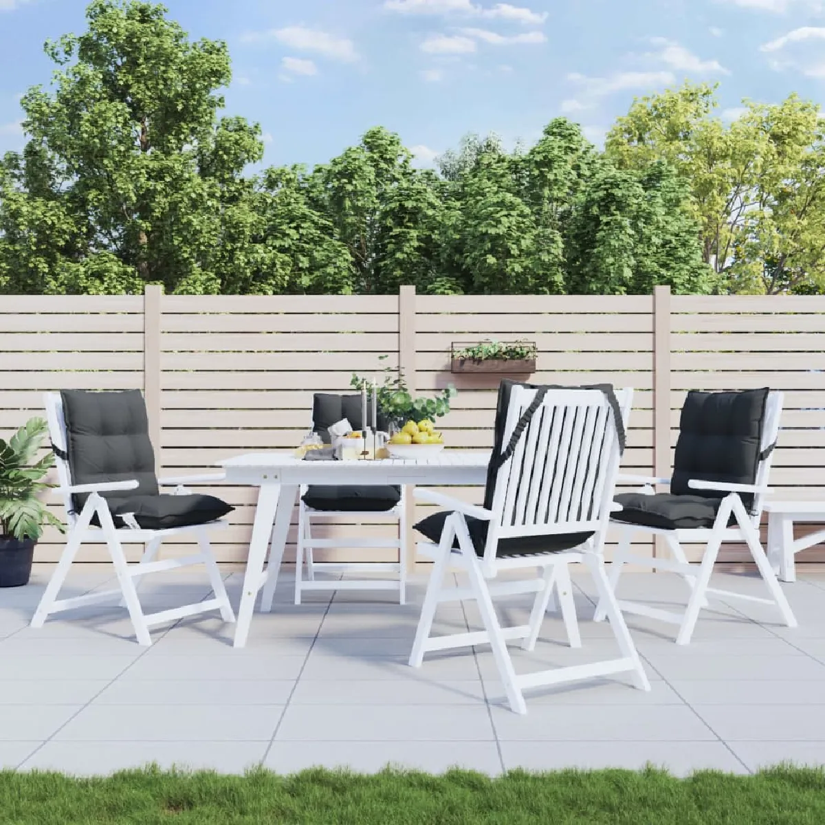 VIDAXL Coussins Dossier Bas - vue 2