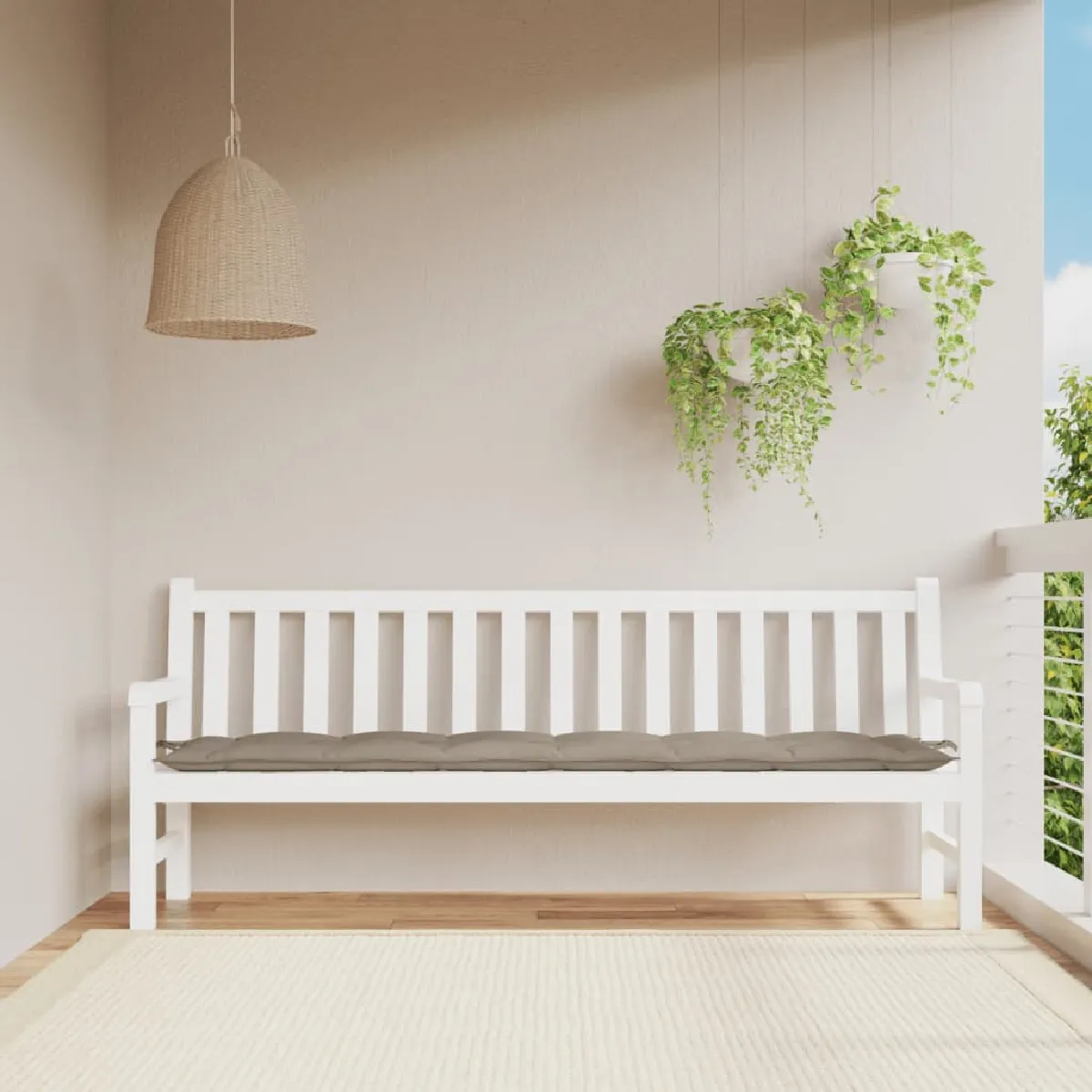 Vidaxl Banc de Jardin Marron - vue 2