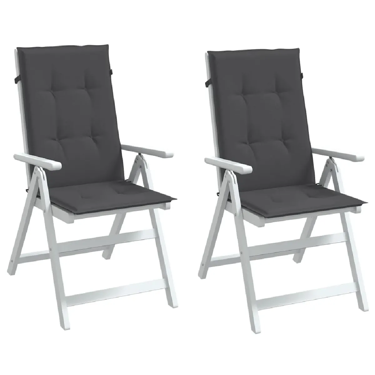 VIDAXL - Chaise de bureau - Gris - 120 cm - Lot de 2 - Image 2