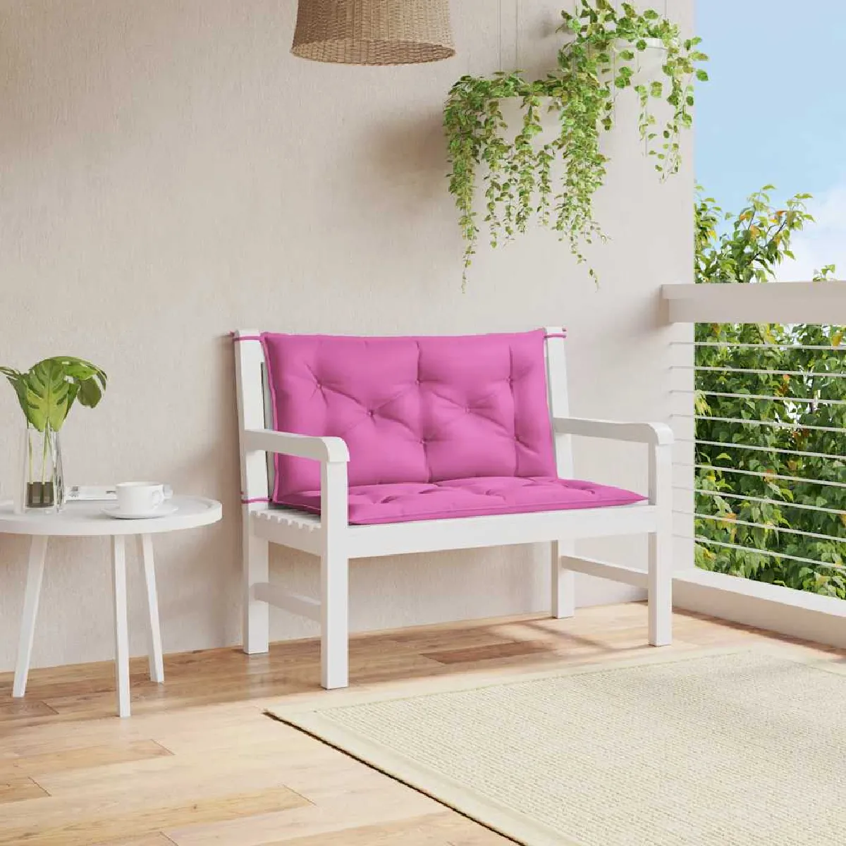vidaXL Coussin de banc de jardin 150x50x4 cm tissu oxford 378498 - vue 3