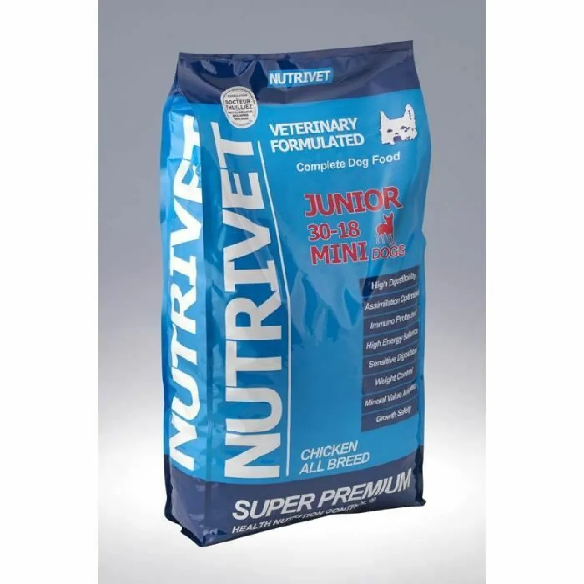 Comparer les prix de SUPER PREMIUM Croquettes chien junior 30/18 mini race 15 kg 0% blé