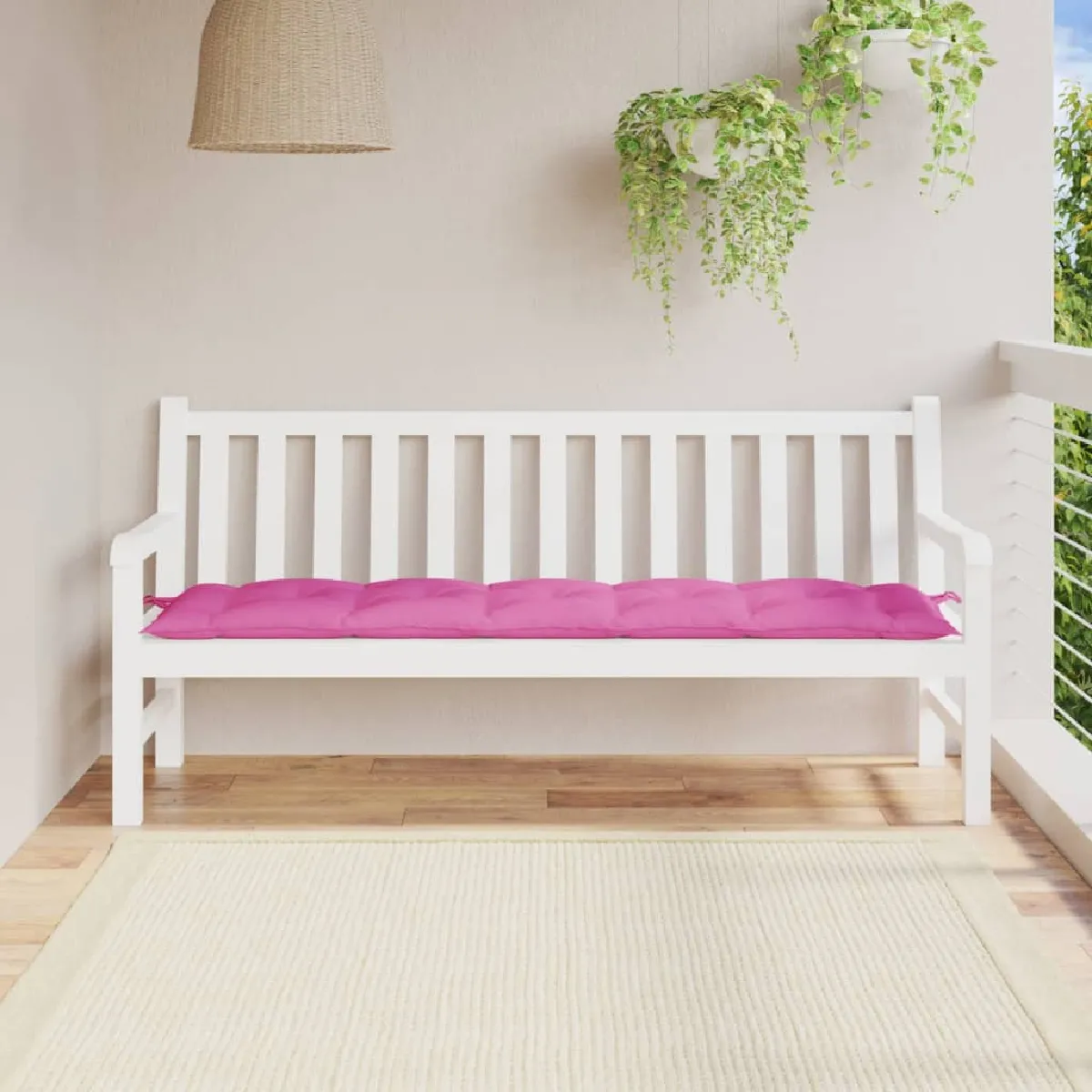 Non Communiqué Rose Vidaxl Coussin De Banc De Jardin 180X50x7 Cm Tissu Oxford 361638 - Image 3