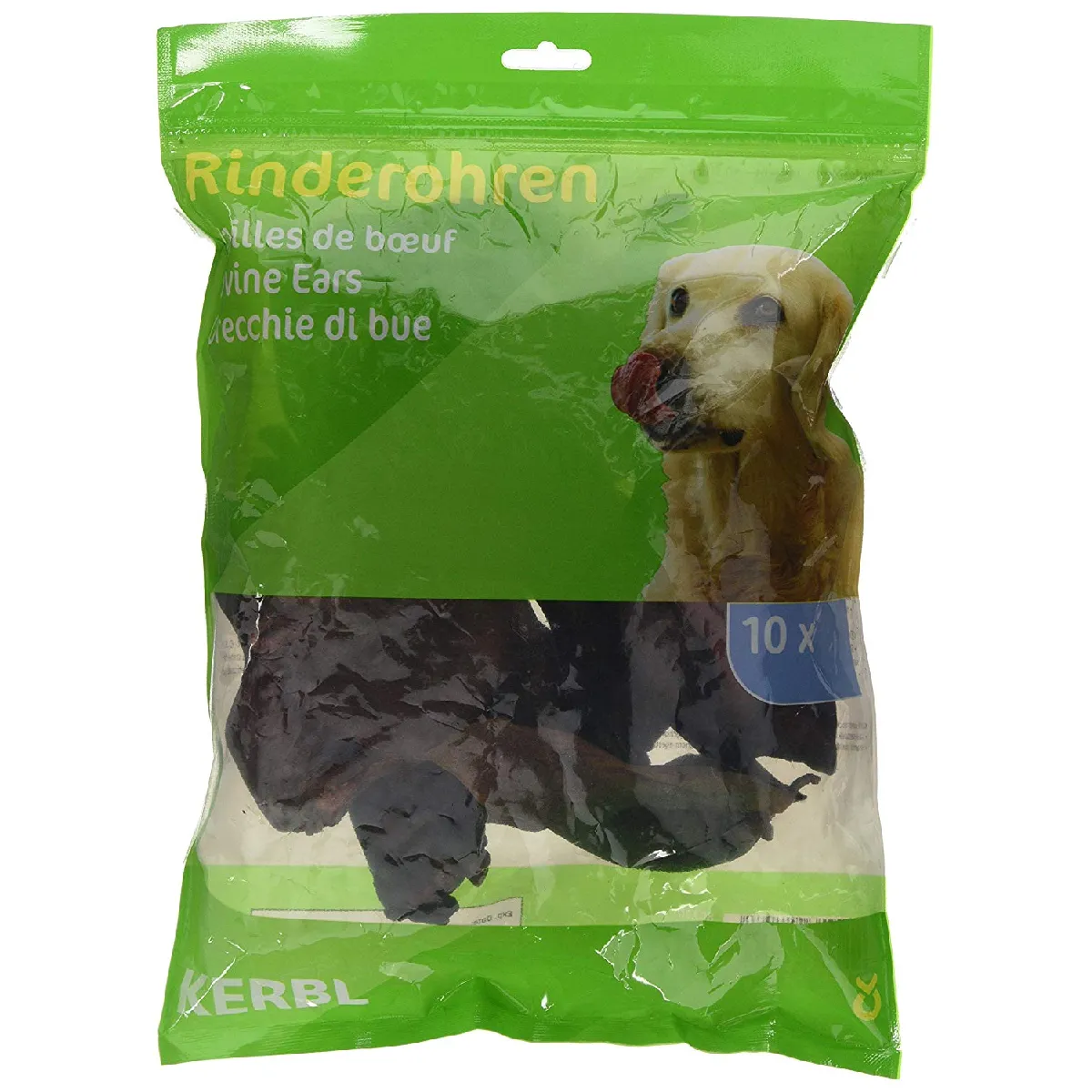 Meilleurs prix pour Kerbl Oreilles de B?uf Séchées 10 par Sachet pour Chien