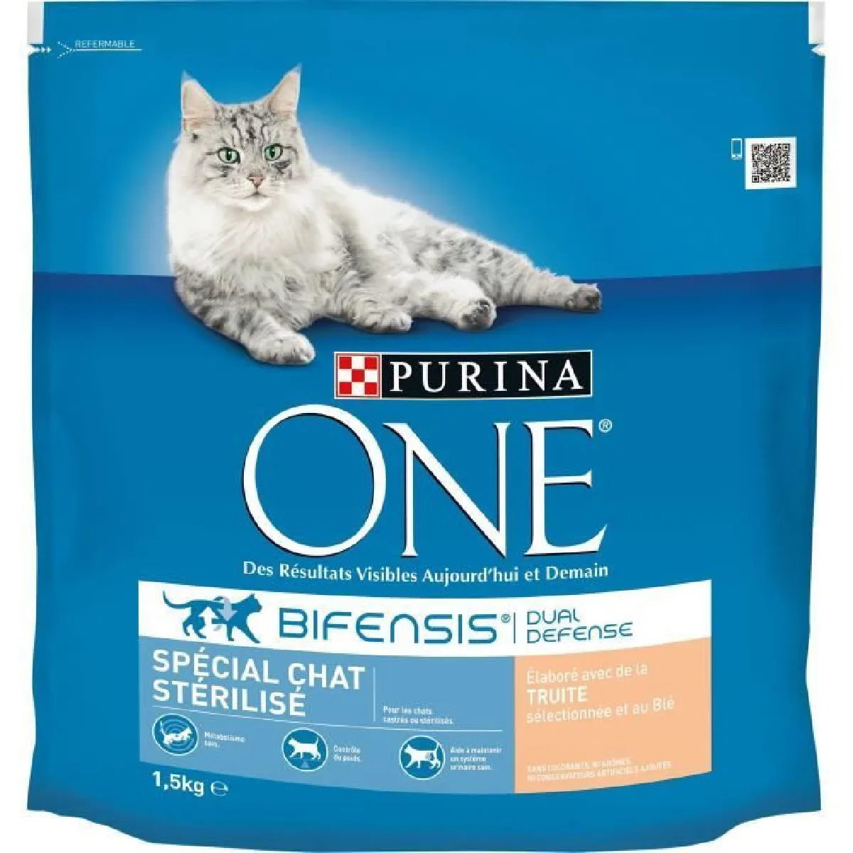 Purina One Croquettes Truite & Blé 1,5 Kg