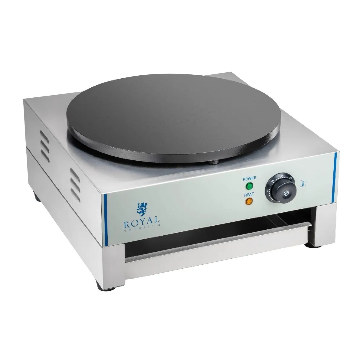 Helloshop26 Crêpière Professionnelle - Inox