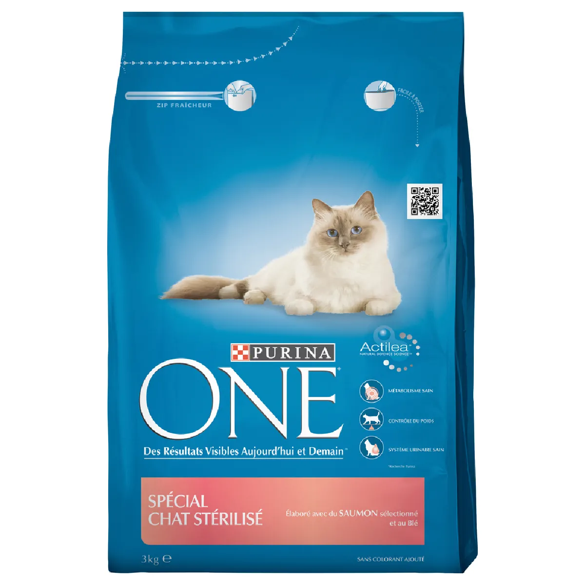 Croquettes Pour Chat Adulte Stérilisé Bifensis Purina One Le Sac De 3kg - vue 4