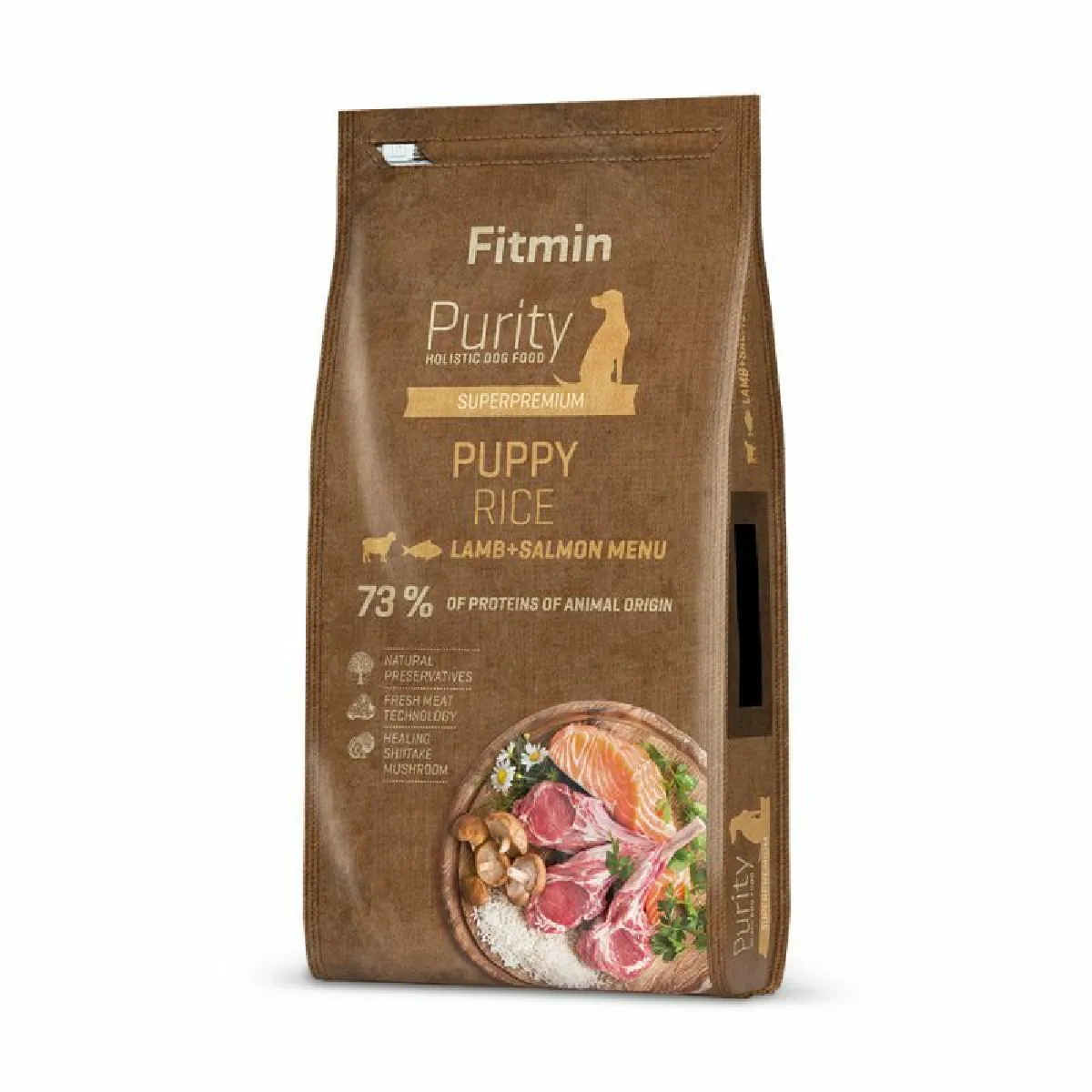 Meilleurs prix pour FITMIN PURITY RICE PUPPY LAMB&SALMON 2kg Adult Agneau, Riz