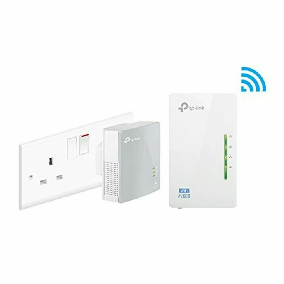 Tp Link Kit CPL AV600 et Wi Fi N300, adaptateur réseau CPL avec point d'accès sans fil, blanc - Image 3
