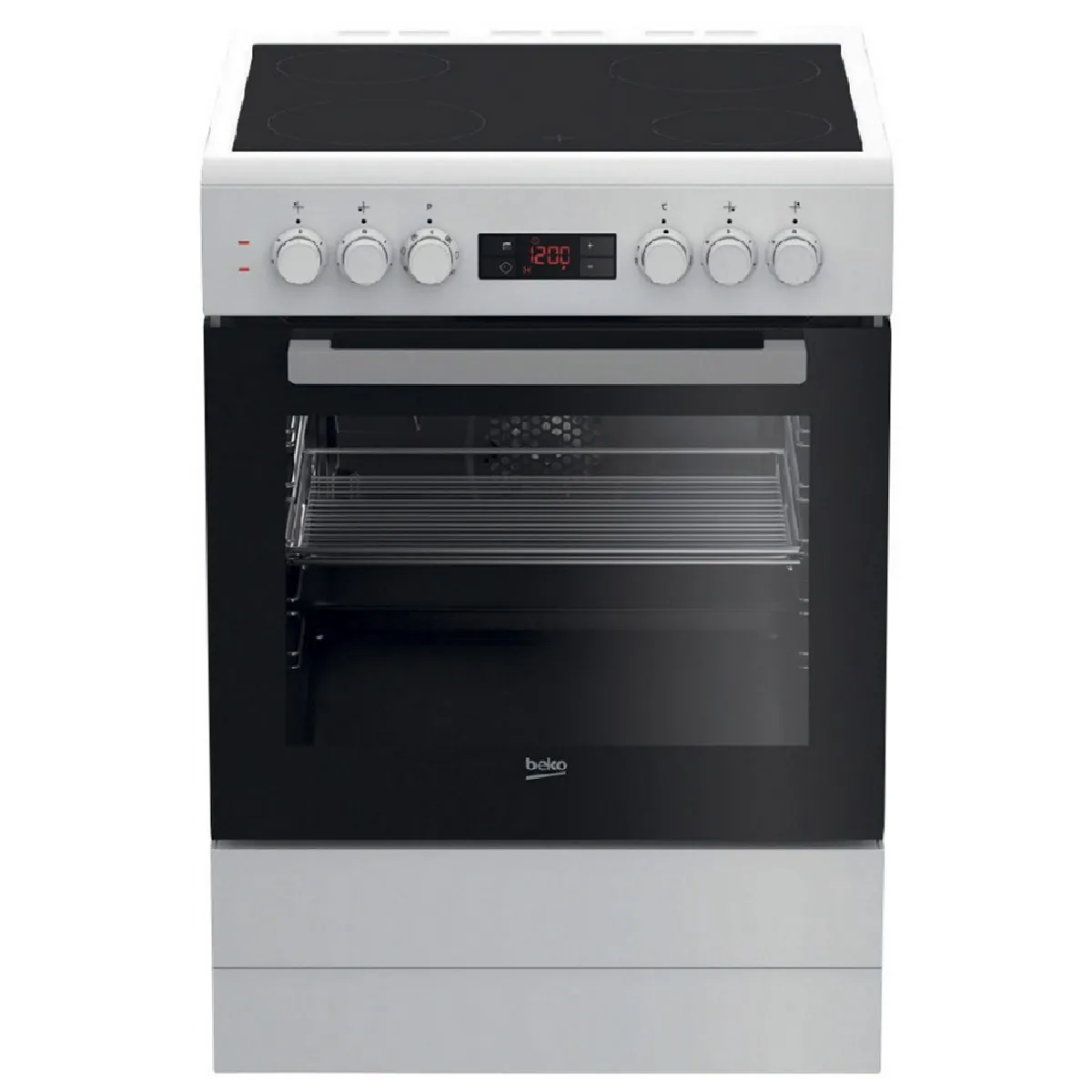 BEKO Cuisinière vitrocéramique 60 cm FSE67300WCS - vue 2