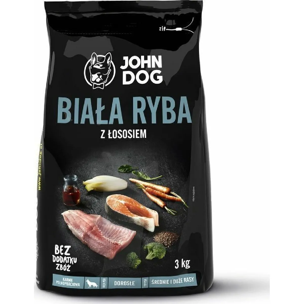 Comparer les prix de John Dog Poisson Blanc & Saumon