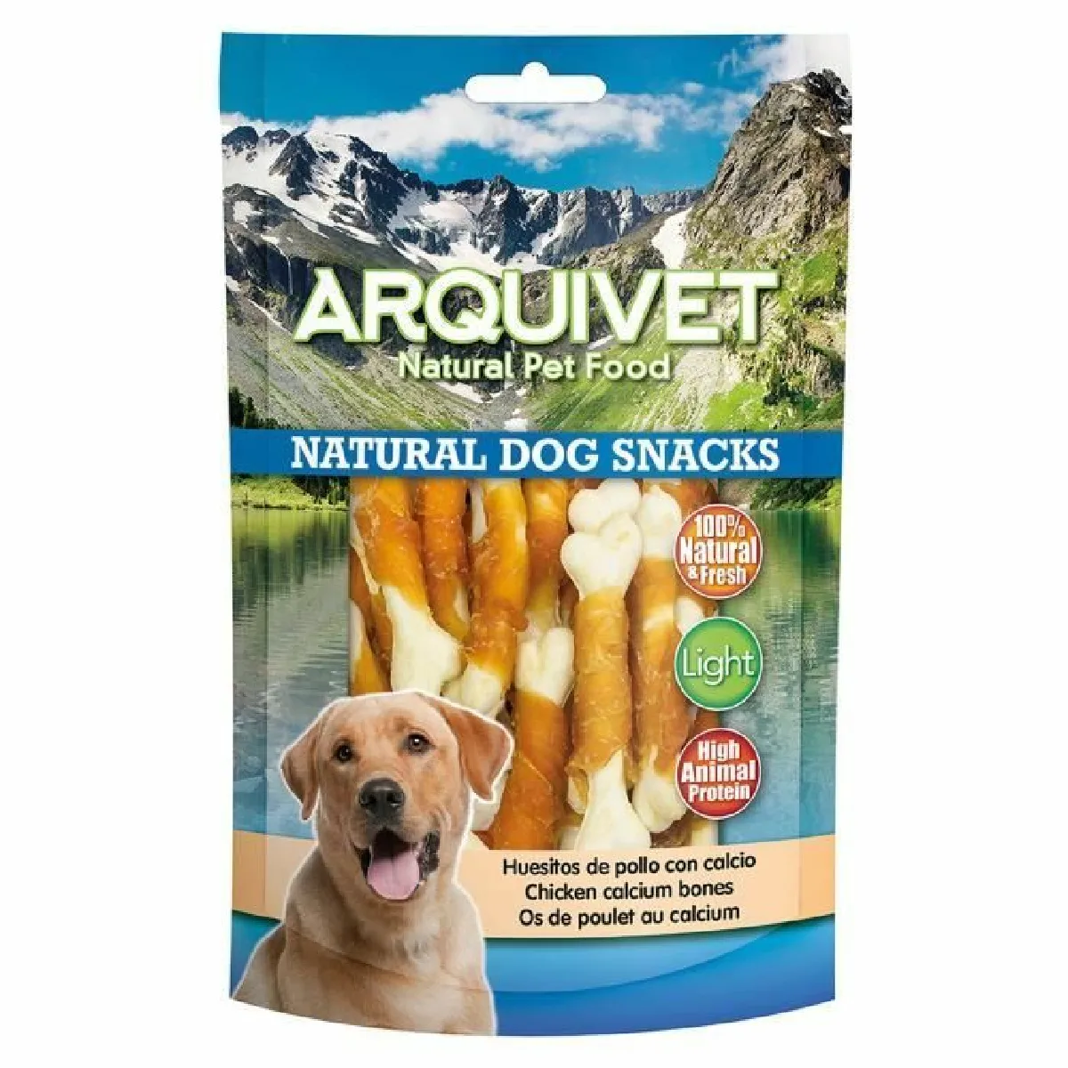 Os au calcium avec poulet enroulé 100g