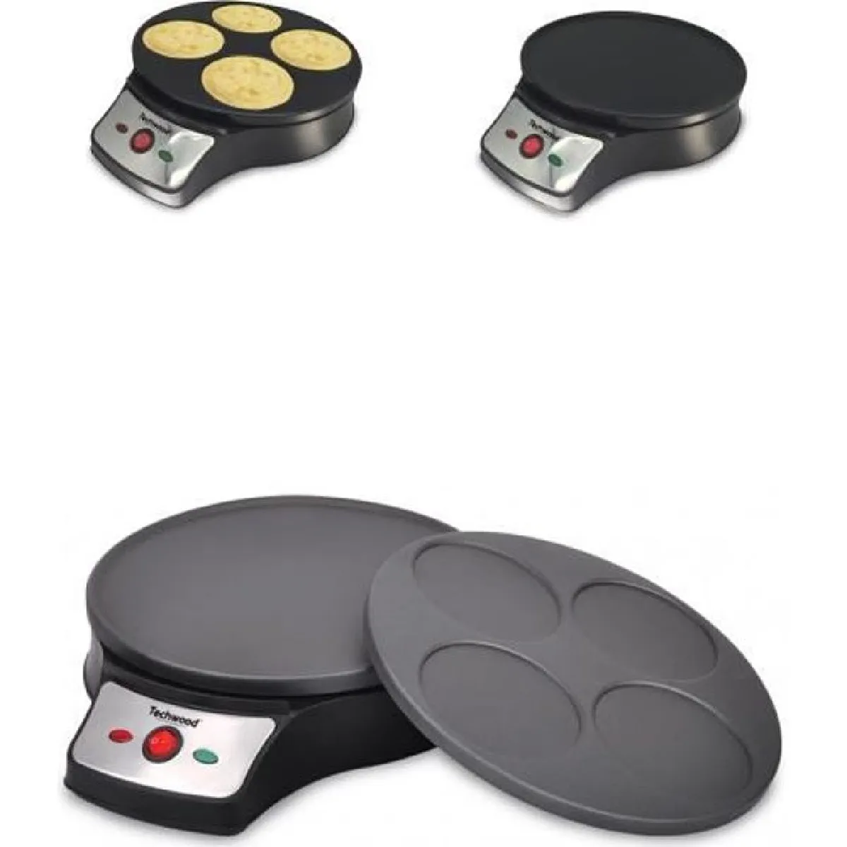 Techwood Crêpière INOX 2en1