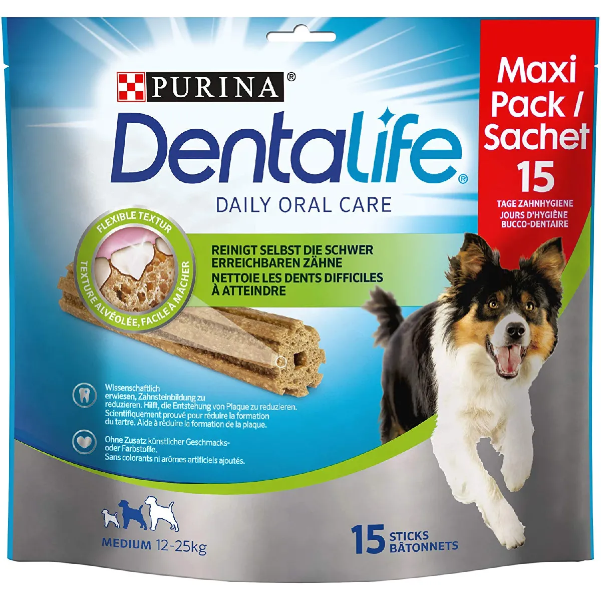 Meilleurs prix pour Purina DentaLife Snacks pour Chiens de Moyenne, Lot de 5 (5 x 345 g)