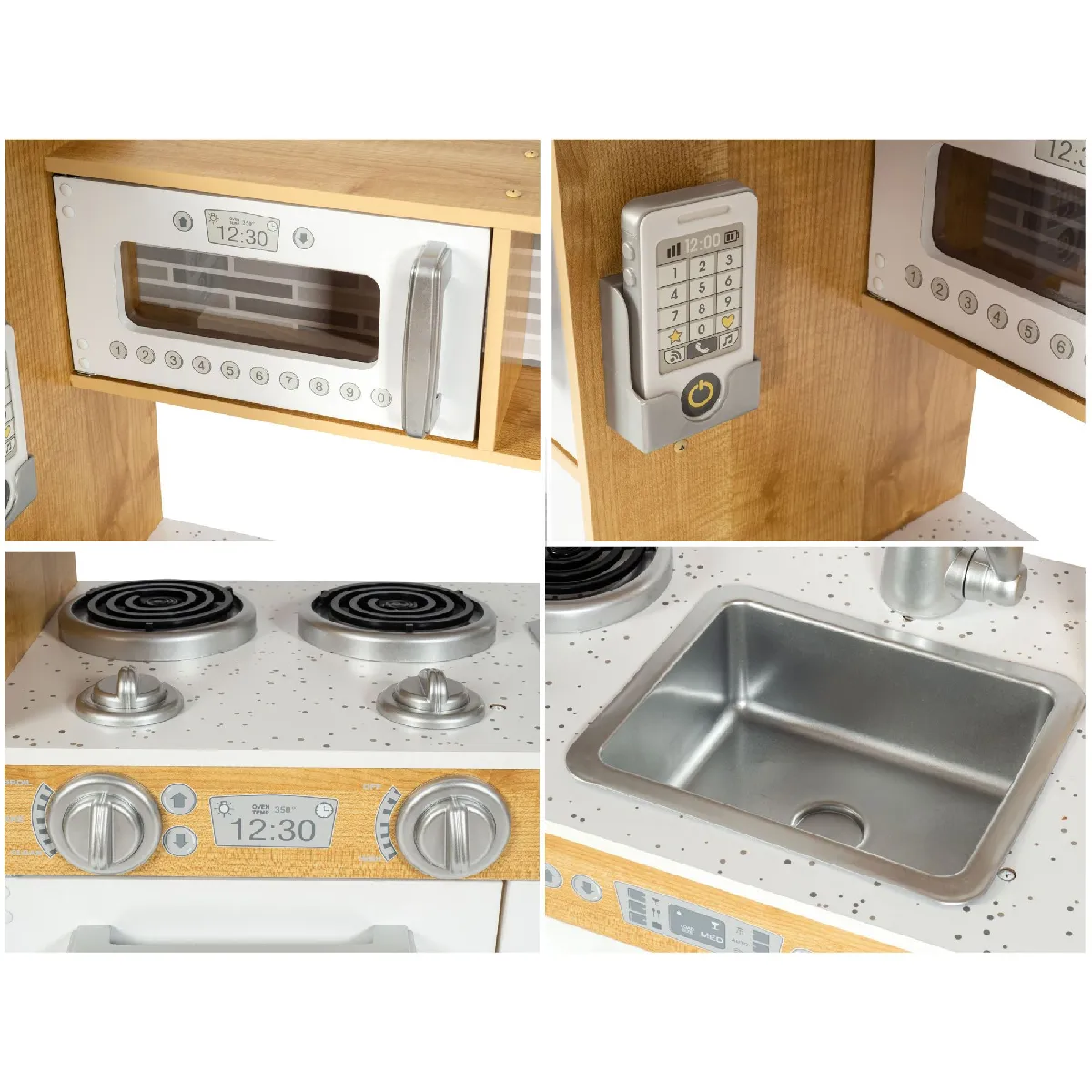Mamabrum Grille-Pain En Bois – Jeu De Rôle Cuisine Avec Accessoires, Couteau, Beurre Velcro – Dès 3 Ans