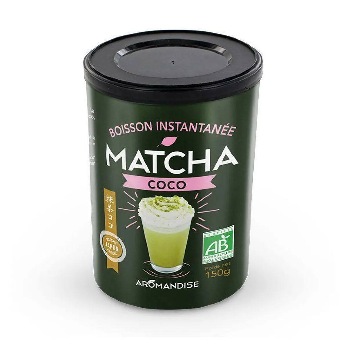 Aromandise Boisson Instantanée Matcha Coco - Multicolore