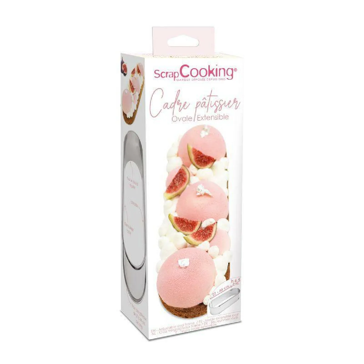 Scrapcooking Multicolore Cadre Pâtissier Extensible - Ovale - Image 2
