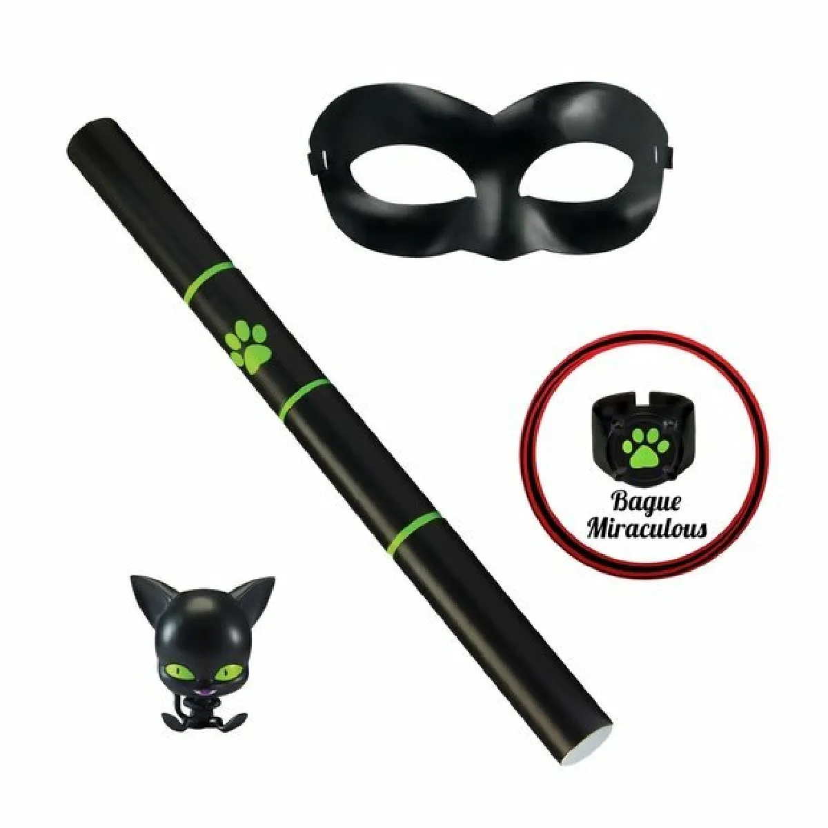 Miraculous Ladybug Noir Et Vert Set De Transformation Chat Noir - Image 3