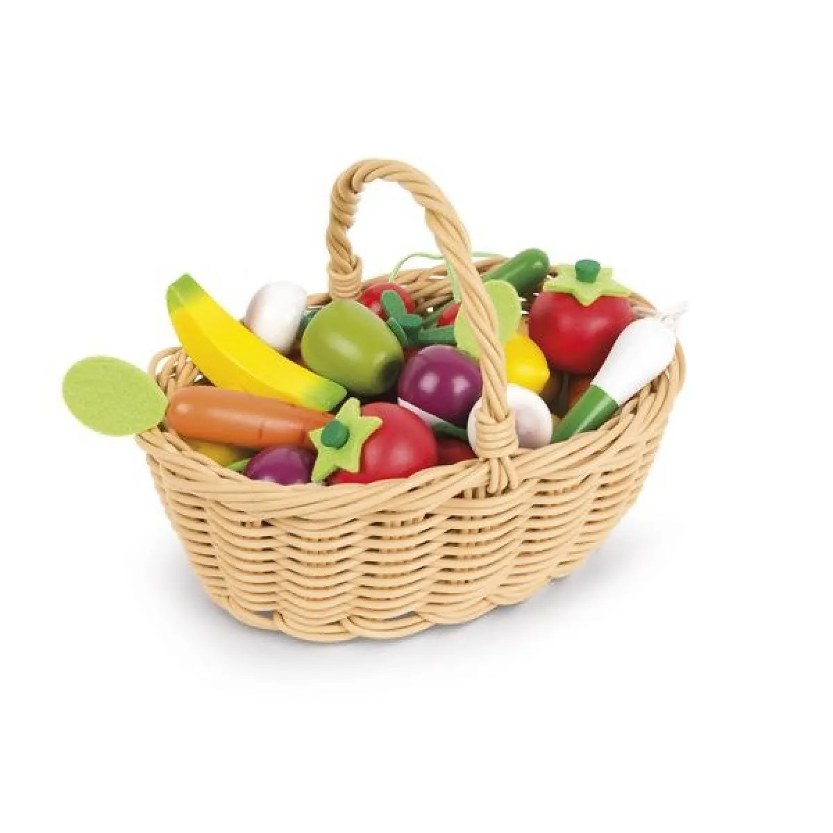 Janod - Panier de 24 Fruits et Légumes - Jeux d'Imitation - Cuisine Enfant - Image 3