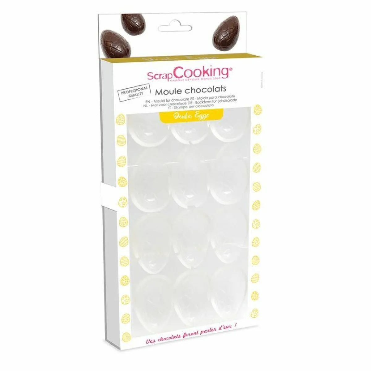 Non Communiqué Transparent Moule À Œufs En Chocolat - Scrapcooking - Plastique - Image 2