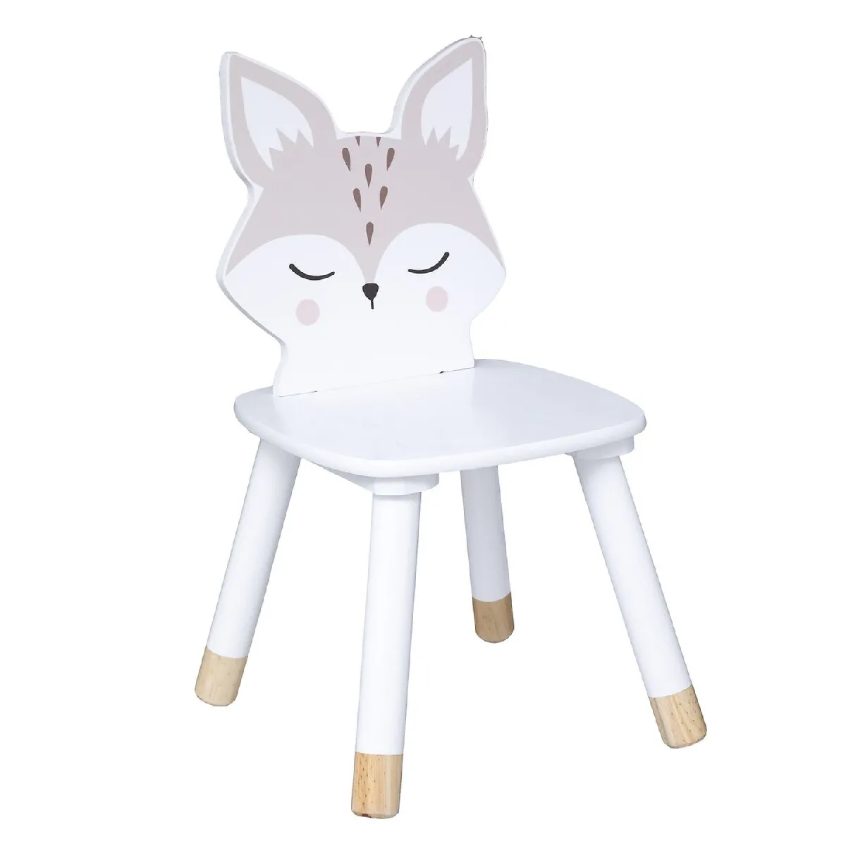 Non Communiqué Blanc Chaise Enfant Douceur Renard Atmosphera - Image 3