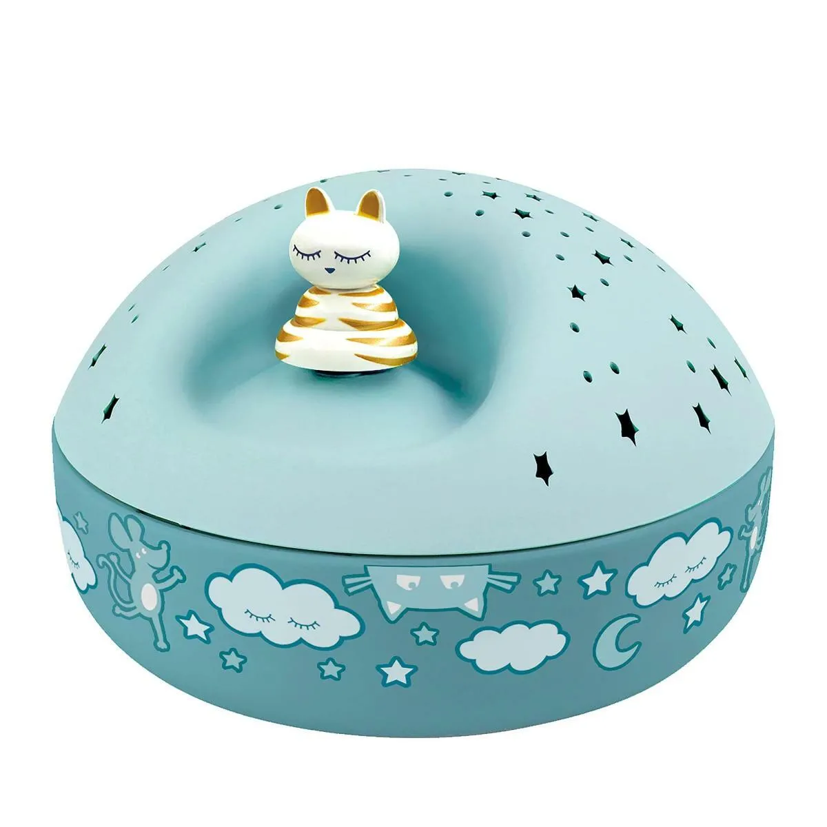 Trousselier Veilleuse Projecteur Étoiles Chat 12 cm Trousselier Veilleuse Projecteur Étoiles Chat 12 cm