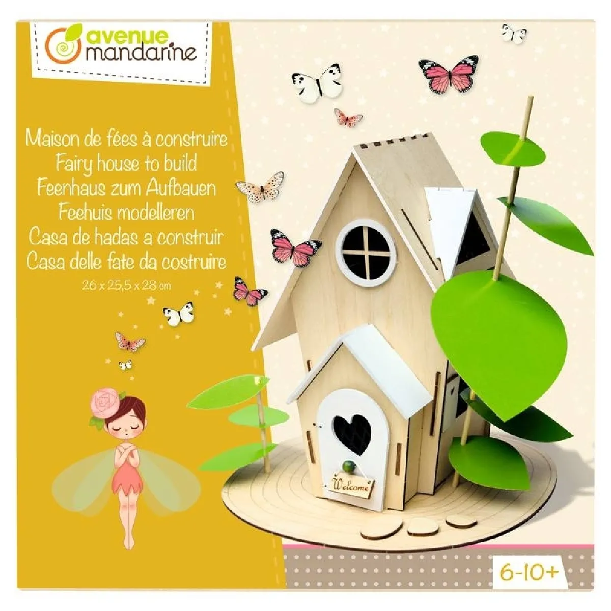 Avenue Mandarine Beige Coffret Créatif Maison De Fées À Construire - Image 3