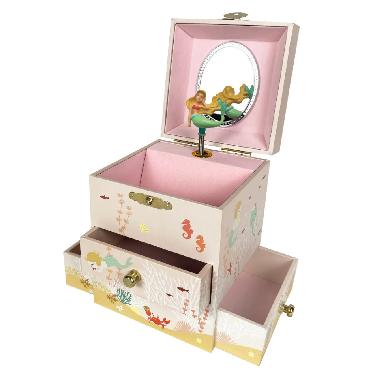 Trousselier Boîte à musique Sirène Bois Rose Taille Unique - Image 3
