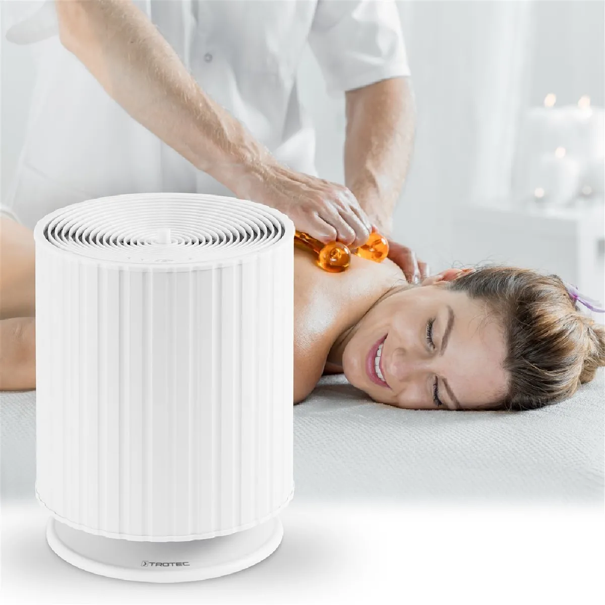 Trotec Blanc Humidificateur D'air Design Avec Diffuseur D'huiles Essentielles De 3L - Neuf - Image 4
