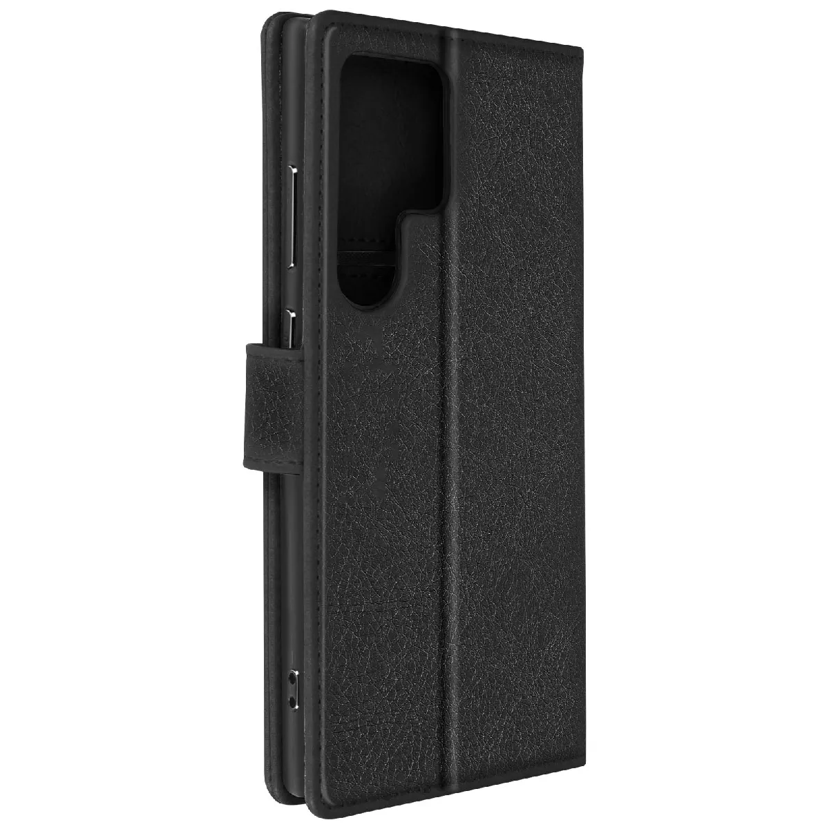 Avizar Noir Étui Pour Samsung Galaxy S24 Ultra Portefeuille Et Support Vidéo