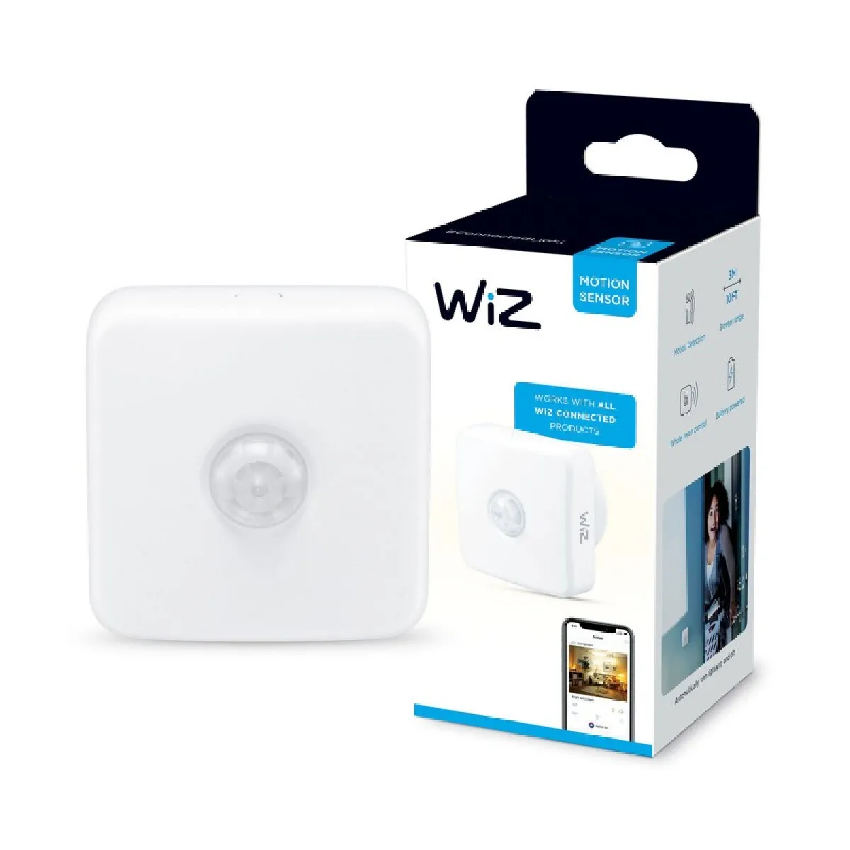 Wiz Blanc Détecteur De Mouvement - Neuf - Image 3