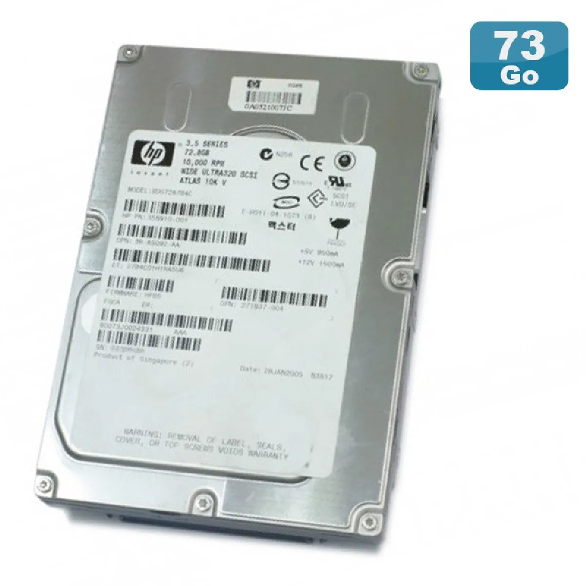HP Atlas BD07287B4C 72.8 Go