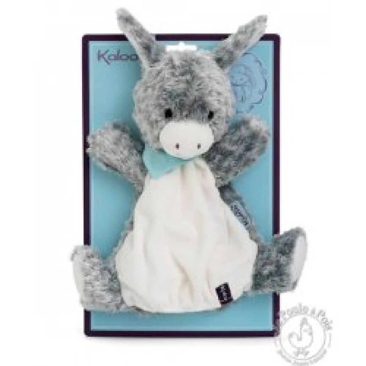Kaloo Gris Marionnette Peluche Âne